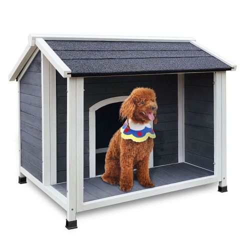 Outdoor Wooden Dog House, Waterproof Dog Cage, Windproof and Warm Dog Kennel, Dog Crates for Medium Dogs Pets Animals Easy to Assemble Outdoor Wooden Dog House, Waterproof Dog Cage, Windproof and Warm Dog Kennel, Dog Crates for Medium Dogs Pets Animals Easy to Assemble